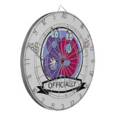 公式89誕生日バナー ダーツボード (正面左)