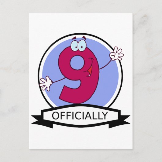 公式9誕生日バナー ポストカード (正面)