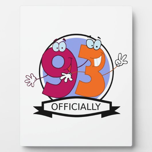 公式93誕生日バナー フォトプラーク (正面)