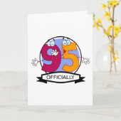 公式95誕生日バナー カード (黄色い花)