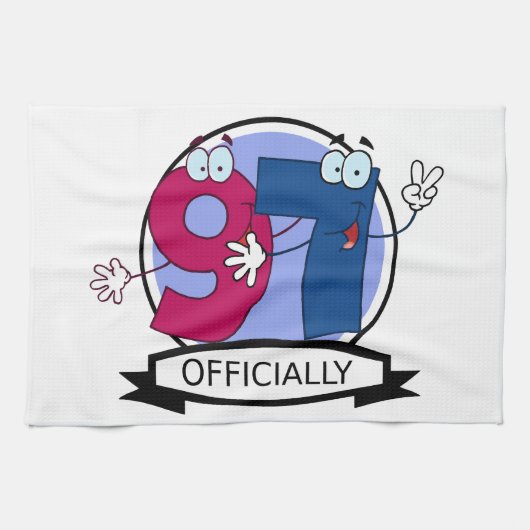 公式97誕生日バナー キッチンタオル (横)