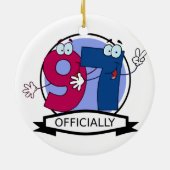 公式97誕生日バナー セラミックオーナメント (裏面)