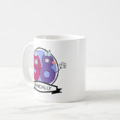 公式98誕生日バナー。 コーヒーマグカップ (正面左)