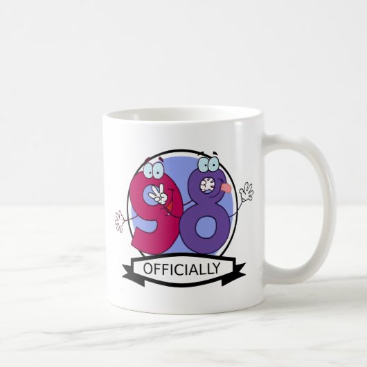 公式98誕生日バナー。 コーヒーマグカップ (右)