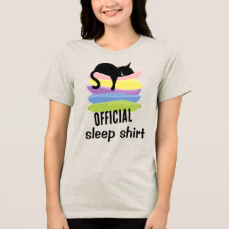 公式 オフィシャル スリープ シャツ ネコ Tシャツ | おもしろ スリープ モード