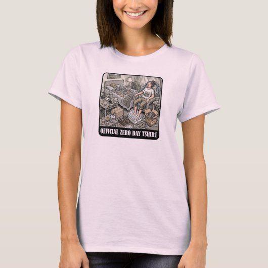 公式 ゼロデイ Tシャツ 漫画風 (正面)