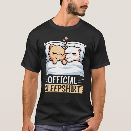 公式 ペルシャ猫 ナップ パジャマ おもしろ ルームウェア Tシャツ (正面)