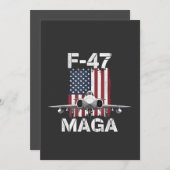 公式 F47 マガ ファイター ジェット F-47 戦闘機 エア 招待状 (正面/裏面)