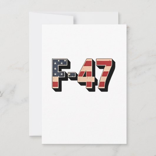 公式 F47 マガ ファイター ジェット F-47 戦闘機 招待状 (正面)