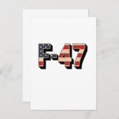 公式 F47 マガ ファイター ジェット F-47 戦闘機 招待状 (正面/裏面)