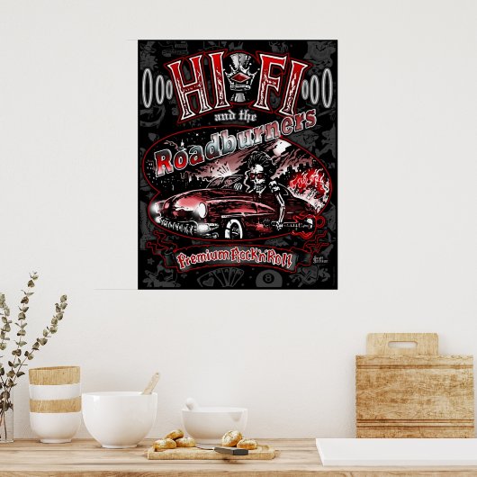公式「HI FI & THE ROADBURNERS」 ポスター (キッチン)