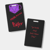 公式AMDM Playerラベル バッジ (Front & Back)