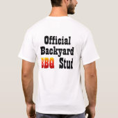 公式BBQのスタッド1のTシャツ Tシャツ (裏面)