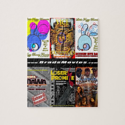 公式BradsMoviesプロモーションポスターデザイン ジグソーパズル (縦)