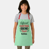 公式Cookieベーキングチームの名前の追加 エプロン (インサイチュ)