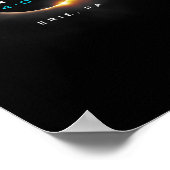 公式Eclipse 太陽の 2024 Erie ポスター (角)