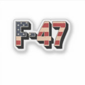 公式F47マガファイタージェットF-47ジェット戦闘機エア シール (正面)
