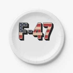 公式F47マガファイタージェットF-47ジェット戦闘機エア ペーパープレート