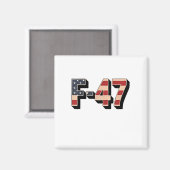 公式F47マガファイタージェットF-47ジェット戦闘機エア マグネット (正面/裏面)