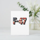 公式F47マガファイタージェットF-47ジェット戦闘機エア 案内ポストカード (スタンド正面)