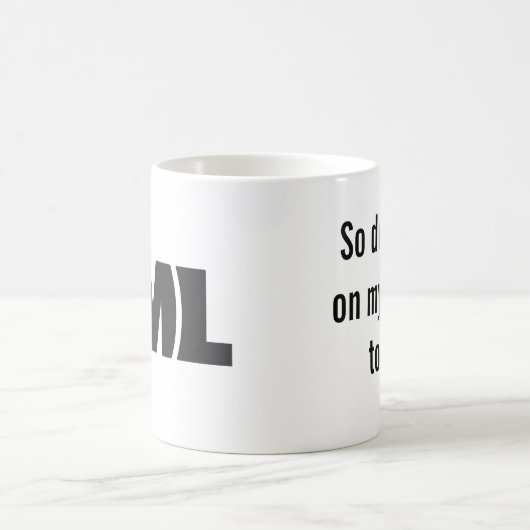 公式FMLのマグ: 神経 コーヒーマグカップ (中央)