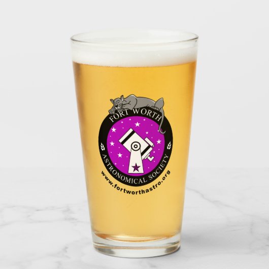 公式FWAS 16ozガラスタンブラー タンブラーグラス (ドリンク正面)