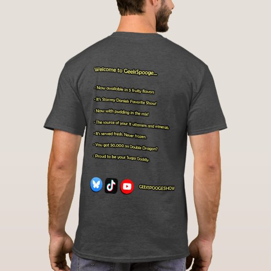 公式GeekSpooge Tシャツ (裏面)