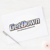 公式GetDownシール 楕円形シール (封筒)