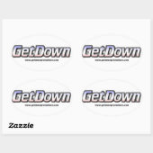 公式GetDownシール 楕円形シール (シート)