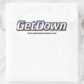 公式GetDownシール 楕円形シール (バッグ)