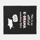 公式Kドラマ観戦シャツポップファン フリースブランケット (正面(横))