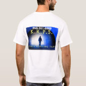 公式KRPSの幽霊の狩りのチームTシャツ Tシャツ (裏面)