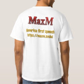 公式MaxMメンズTシャツ Tシャツ (裏面)