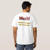 公式MaxMメンズTシャツ Tシャツ (裏面フル)