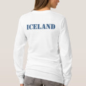 公式NGの氷の女の子のフード付きスウェットシャツ Tシャツ (裏面)