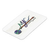 公式NYCクロシェ・ギルド柔軟なフォトマグネット マグネット (左側)