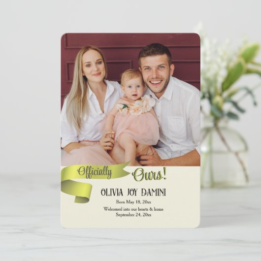 公式Our写真採用案内カード 案内状 (スタンド正面)