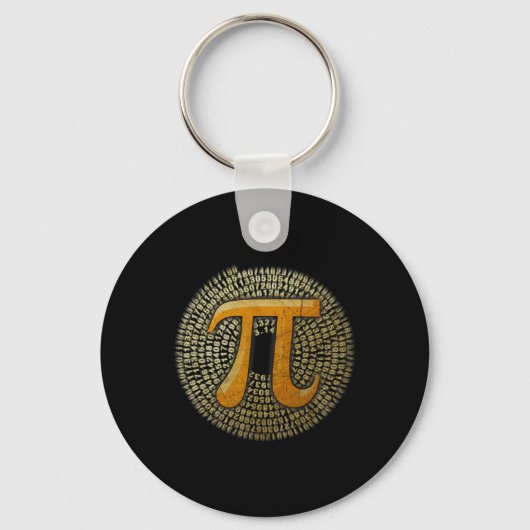 公式Pi 3.14 Spiral Pi-Day for Mathおたく キーホルダー (正面)