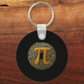 公式Pi 3.14 Spiral Pi-Day for Mathおたく キーホルダー (正面)