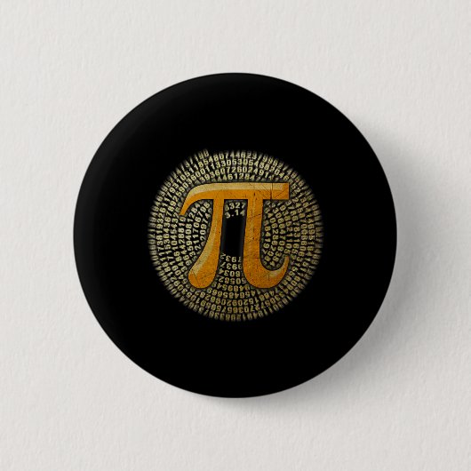 公式Pi 3.14 Spiral Pi-Day for Mathおたく 缶バッジ (正面)