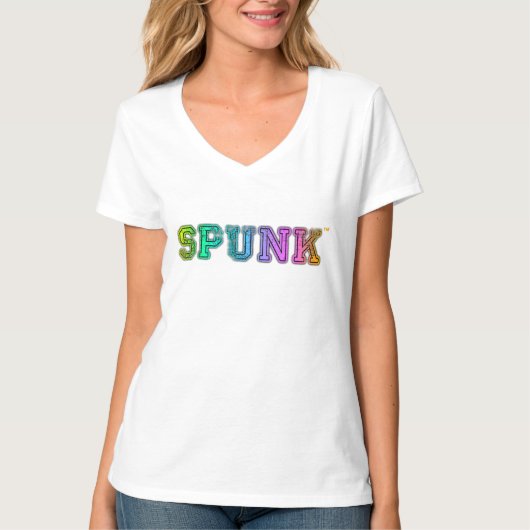 公式SPUNK™のブランドのロゴのTシャツ Tシャツ (正面)