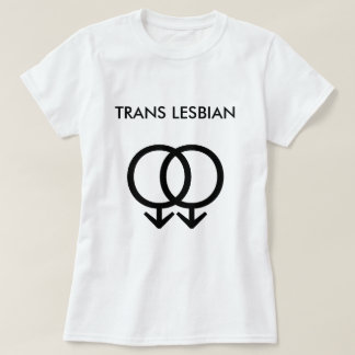 公式TRANSのレズビアンのプライドのティー Tシャツ