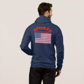 公式True SPORTS USA American Collection パーカ (裏面フル)