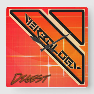公式VERBOLOGY DIGESTスクエア時計 スクエア壁時計