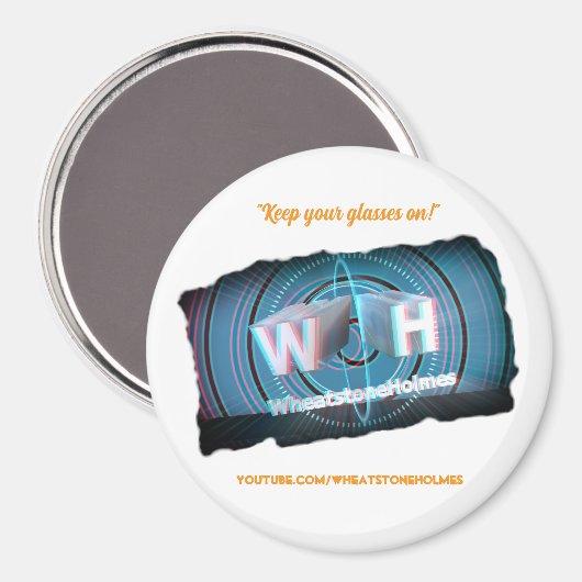 公式WheatstoneHolmes YouTube立体3D マグネット (正面/裏面)