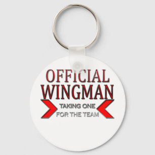 公式WingManチームのレッドに1つを取る キーホルダー