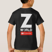 公式Zの世界のTシャツ Tシャツ (裏面)