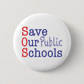 公救共学校SOS 缶バッジ (正面)