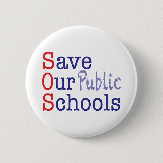 公救共学校SOS 缶バッジ (正面)