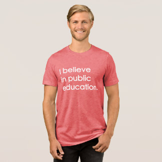 "公教育を信じる" トライブレンドTシャツ